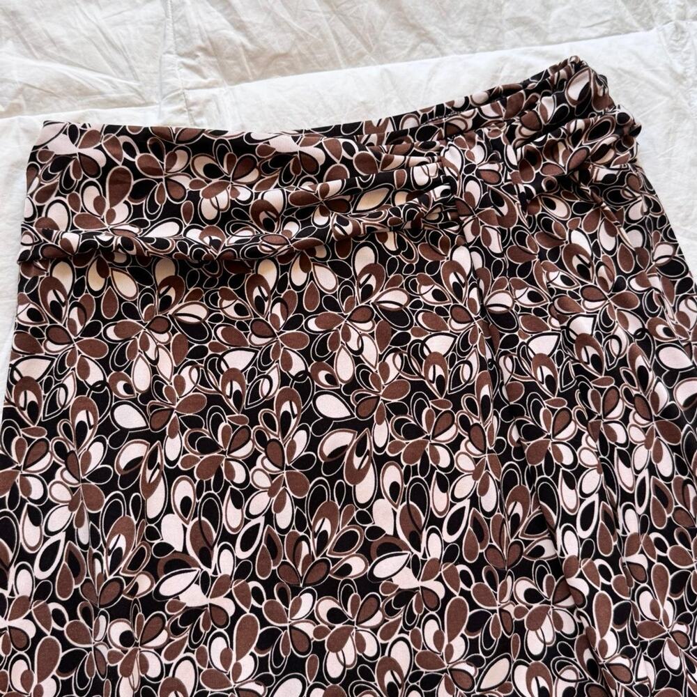 Vintage‎ y2k skirt floral abstract midi womens med fairy boho indie festival